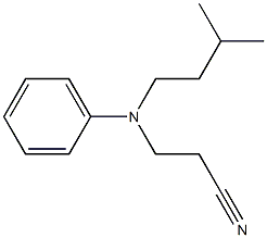 3-[(3-methylbutyl)(phenyl)amino]propanenitrile Struktur