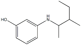 3-[(3-methylpentan-2-yl)amino]phenol Struktur