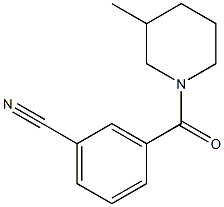 3-[(3-methylpiperidin-1-yl)carbonyl]benzonitrile Struktur