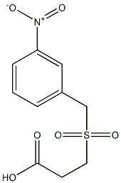 3-[(3-nitrobenzyl)sulfonyl]propanoic acid Struktur