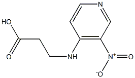 3-[(3-nitropyridin-4-yl)amino]propanoic acid Struktur