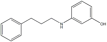 3-[(3-phenylpropyl)amino]phenol Struktur