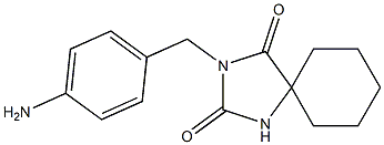 3-[(4-aminophenyl)methyl]-1,3-diazaspiro[4.5]decane-2,4-dione Struktur