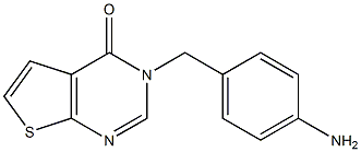 3-[(4-aminophenyl)methyl]-3H,4H-thieno[2,3-d]pyrimidin-4-one Struktur