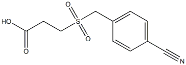 3-[(4-cyanobenzyl)sulfonyl]propanoic acid Struktur