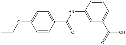 3-[(4-ethoxybenzene)amido]benzoic acid Struktur