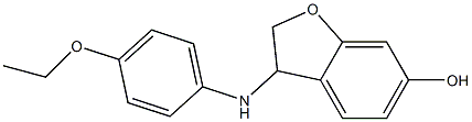 3-[(4-ethoxyphenyl)amino]-2,3-dihydro-1-benzofuran-6-ol Struktur