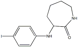 3-[(4-iodophenyl)amino]azepan-2-one Struktur