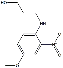 3-[(4-methoxy-2-nitrophenyl)amino]propan-1-ol Struktur