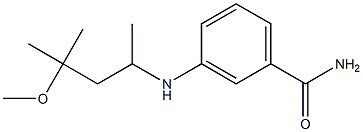 3-[(4-methoxy-4-methylpentan-2-yl)amino]benzamide Struktur