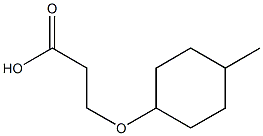 3-[(4-methylcyclohexyl)oxy]propanoic acid Struktur