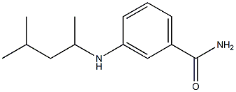 3-[(4-methylpentan-2-yl)amino]benzamide Struktur