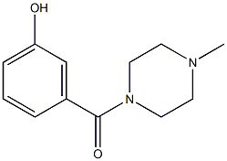 3-[(4-methylpiperazin-1-yl)carbonyl]phenol Struktur