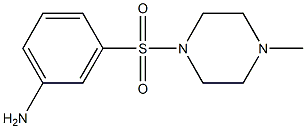 3-[(4-methylpiperazin-1-yl)sulfonyl]aniline Struktur