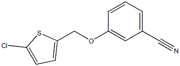 3-[(5-chlorothiophen-2-yl)methoxy]benzonitrile Struktur