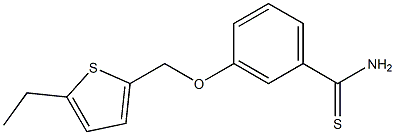 3-[(5-ethylthiophen-2-yl)methoxy]benzene-1-carbothioamide Struktur