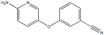 3-[(6-aminopyridin-3-yl)oxy]benzonitrile Struktur