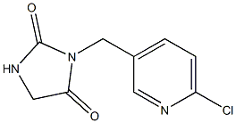 3-[(6-chloropyridin-3-yl)methyl]imidazolidine-2,4-dione Struktur