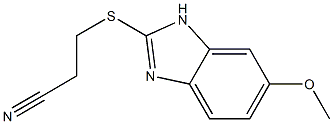 3-[(6-methoxy-1H-1,3-benzodiazol-2-yl)sulfanyl]propanenitrile Struktur