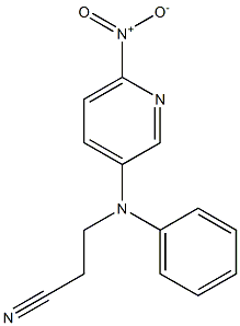 3-[(6-nitropyridin-3-yl)(phenyl)amino]propanenitrile Struktur