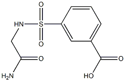 3-[(carbamoylmethyl)sulfamoyl]benzoic acid Struktur