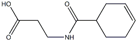 3-[(cyclohex-3-en-1-ylcarbonyl)amino]propanoic acid Struktur