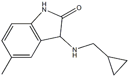 3-[(cyclopropylmethyl)amino]-5-methyl-2,3-dihydro-1H-indol-2-one Struktur