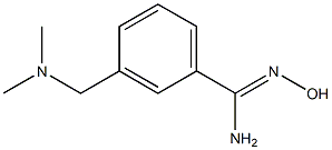 3-[(dimethylamino)methyl]-N'-hydroxybenzenecarboximidamide Struktur