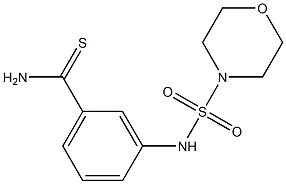 3-[(morpholine-4-sulfonyl)amino]benzene-1-carbothioamide Struktur