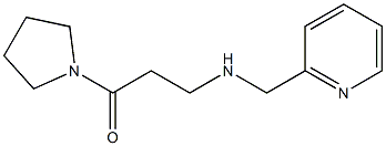 3-[(pyridin-2-ylmethyl)amino]-1-(pyrrolidin-1-yl)propan-1-one Struktur