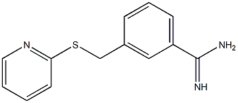 3-[(pyridin-2-ylsulfanyl)methyl]benzene-1-carboximidamide Struktur