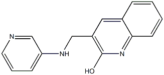 3-[(pyridin-3-ylamino)methyl]quinolin-2-ol Struktur