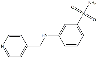 3-[(pyridin-4-ylmethyl)amino]benzene-1-sulfonamide Struktur