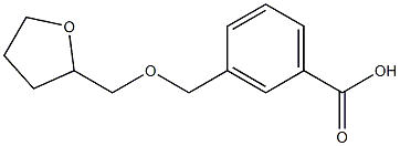 3-[(tetrahydrofuran-2-ylmethoxy)methyl]benzoic acid Struktur