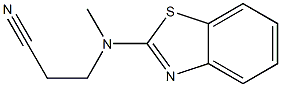 3-[1,3-benzothiazol-2-yl(methyl)amino]propanenitrile Struktur