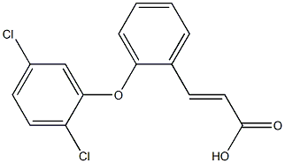 3-[2-(2,5-dichlorophenoxy)phenyl]prop-2-enoic acid Struktur