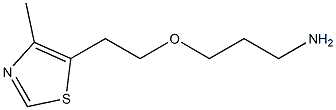 3-[2-(4-methyl-1,3-thiazol-5-yl)ethoxy]propan-1-amine Struktur