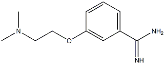 3-[2-(dimethylamino)ethoxy]benzenecarboximidamide Struktur