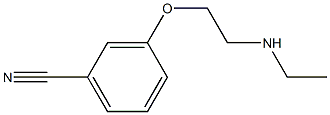 3-[2-(ethylamino)ethoxy]benzonitrile Struktur