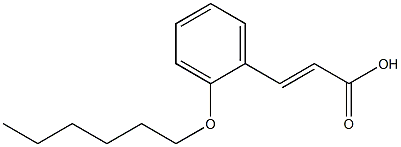 3-[2-(hexyloxy)phenyl]prop-2-enoic acid Struktur