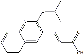 3-[2-(propan-2-yloxy)quinolin-3-yl]prop-2-enoic acid Struktur