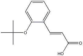 3-[2-(tert-butoxy)phenyl]prop-2-enoic acid Struktur