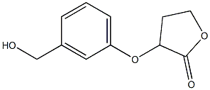 3-[3-(hydroxymethyl)phenoxy]oxolan-2-one Struktur