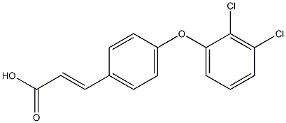 3-[4-(2,3-dichlorophenoxy)phenyl]prop-2-enoic acid Struktur