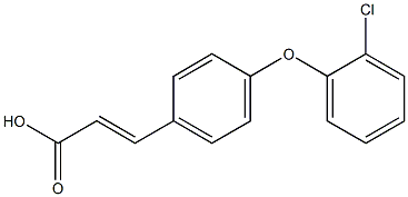 3-[4-(2-chlorophenoxy)phenyl]prop-2-enoic acid Struktur