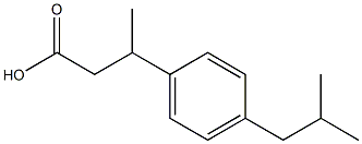 3-[4-(2-methylpropyl)phenyl]butanoic acid Struktur