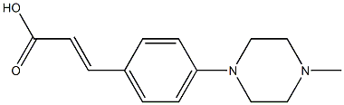 3-[4-(4-methylpiperazin-1-yl)phenyl]prop-2-enoic acid Struktur