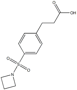 3-[4-(azetidin-1-ylsulfonyl)phenyl]propanoic acid Struktur