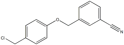 3-[4-(chloromethyl)phenoxymethyl]benzonitrile Struktur