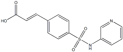 3-[4-(pyridin-3-ylsulfamoyl)phenyl]prop-2-enoic acid Struktur